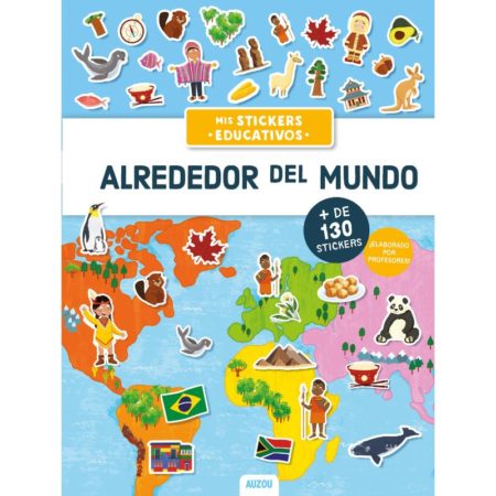 Alrededor del mundo, stickers educativos.