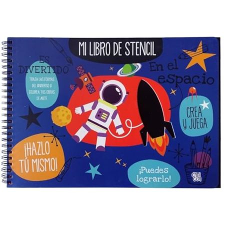 Mi libro de stencil.  En el espacio.