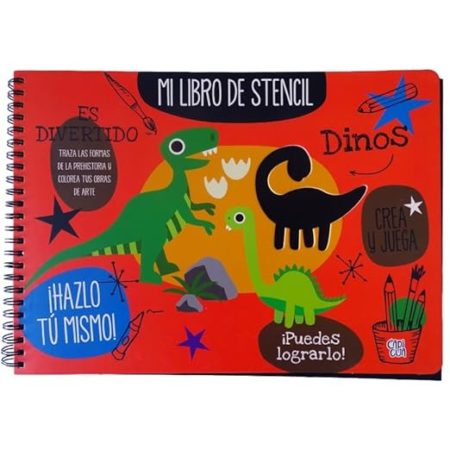 Mi libro de stencil. Dinos.