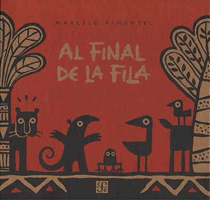 Al final de la fila.